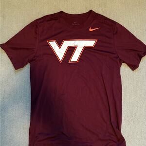 Nike Maroon VT Logo Virginia Tech Men's Shirt